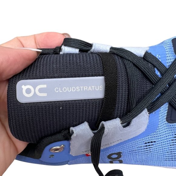 On Cloudstratus Marina/Magnet women's running shoes sneakers size 9 - Picture 7 of 10